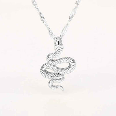 Pendentif Serpent Acier